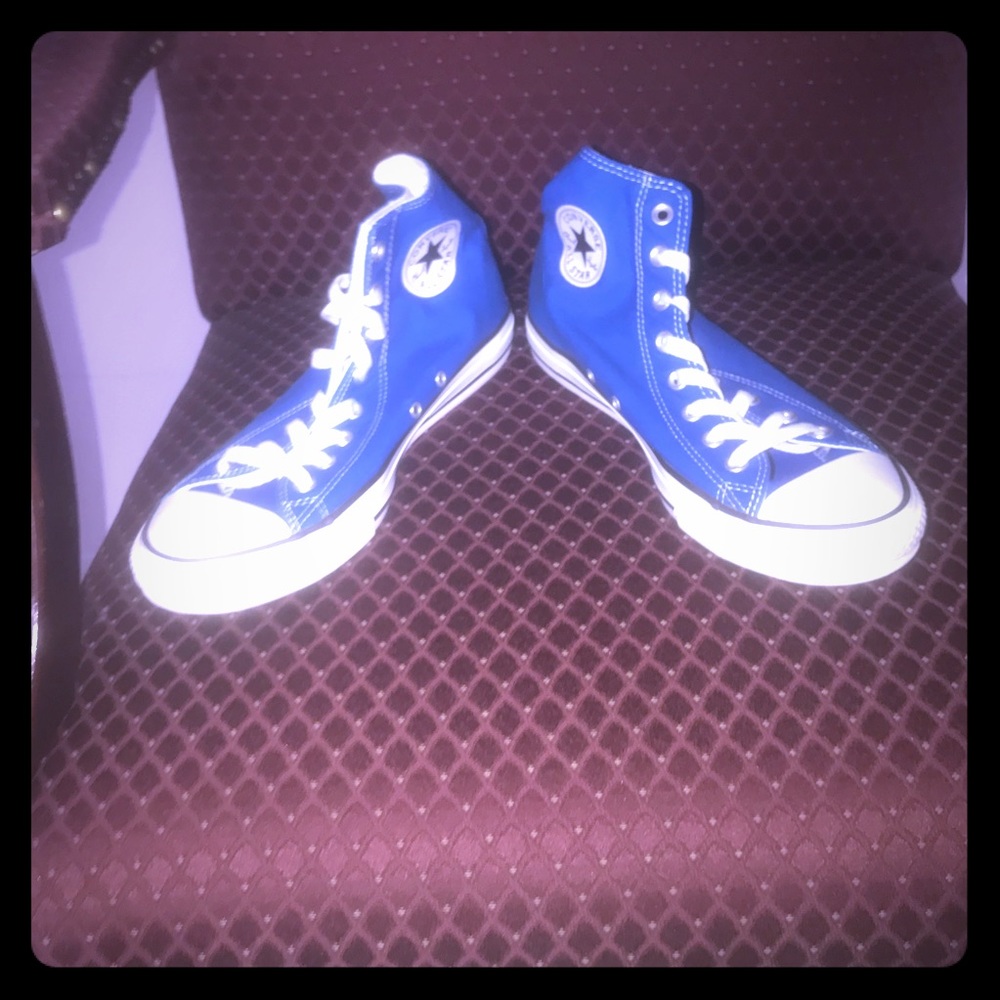 Brand new never worn Royal Blue Chuck Taylors